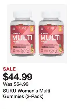 TSC Stores SUKU Women's Multi Gummies (2-Pack) offer