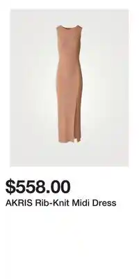 Holt Renfrew AKRIS Rib-Knit Midi Dress offer
