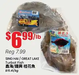 Btrust Supermarket SING HAI GREAT LAKE Turbot Fish offer