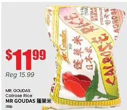 Btrust Supermarket MR. GOUDAS Calrose Rice offer