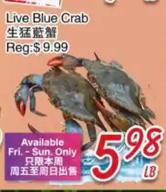 Foody Mart Live Blue Crab offer