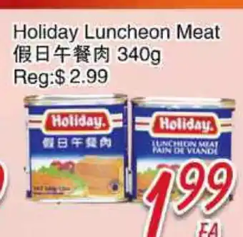 Foody Mart Holiday Luncheon Meat offer