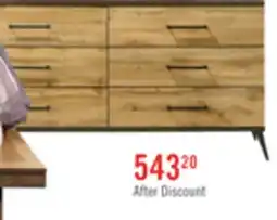 The Brick Silas Bedroom 6-Drawer Dresser, 64W x 33.4H - Rustic Brown offer