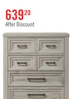 The Brick Lara Bedroom Chest of Drawers, 5-Drawer, 33.9W x 50.5H - Antique Grey offer
