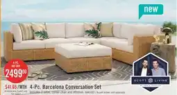 The Brick Scott Living Barcelona 4-Piece Patio Set offer