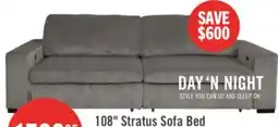 The Brick Stratus 108 Faux Fur Fabric Full-Size Sofa Bed with Power Sliding - Fog Grey offer