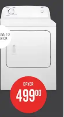 The Brick Inglis 6.5 Cu. Ft. Electric Dryer - White - YIED4671EW offer