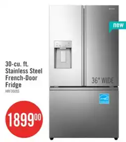 The Brick Hisense 36 30 Cu. Ft. French Door Refrigerator – Fingerprint Resistant Stainless Steel HRF300P7DSE offer