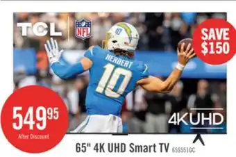 The Brick TCL 65 S551G LED 4K UHD Smart Google TV (65S551G-CA) offer