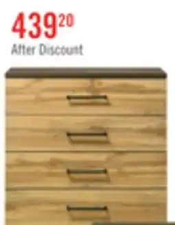 The Brick Silas Bedroom Chest of Drawers, 5-Drawer, 33W x 47.5H - Rustic Brown offer