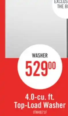 The Brick Inglis 4.0 Cu. Ft. Top-Load Washer - White - ITW4871FW offer