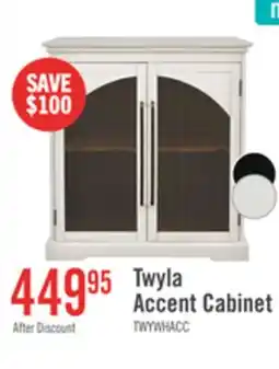 The Brick Twyla 33 Solid Wood Accent Cabinet with Arched Doors - White offer