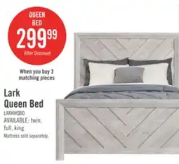 The Brick Lark Panel Bed with Headboard & Frame, Chevron Pattern, Rustic White - King Size 59 Ratings offer