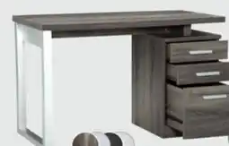 The Brick Oscar 47 Reversible Office Desk with Storage - Grey offer