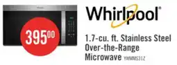 The Brick Whirlpool 1.7 Cu. Ft. Over-the-Range Microwave - Fingerprint Resistant Stainless Steel - YWMMS3130RZ offer
