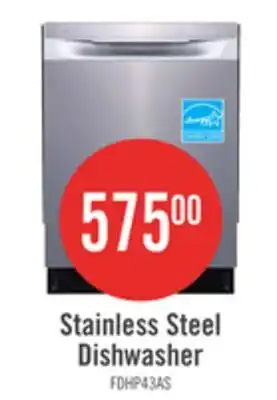 The Brick Frigidaire 24 49 dBA Top-Control Dishwasher with DishSense Technology - Stainless Steel - FDHP4336AS offer