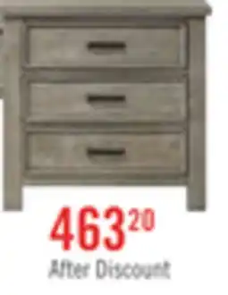 The Brick Levi Bedside 3-Drawer Dresser, 30W x 30H, Wood - Drift Grey offer