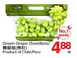 T&T Supermarket GREEN GRAPE offer