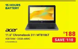 Visions Electronics Acer 11.6 Chromebook 311 MT8186T offer