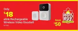 Visions Electronics elink Rechargeable Wireless Video Doorbell offer