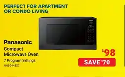 Visions Electronics Panasonic Compact Microwave Oven offer
