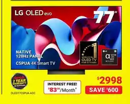 Visions Electronics LG C5PUA 4K Smart TV 77 offer