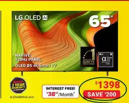 Visions Electronics LG OLED B5 4K Smart TV 65 offer