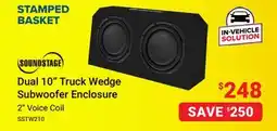 Visions Electronics Soundstage Dual 10 Truck Wedge Subwoofer Enclosure offer