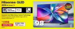 Visions Electronics Hisense QLED QD5N 4K Smart TV 98 offer