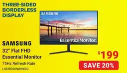 Visions Electronics SAMSUNG 32 Flat FHD Essential Monitor offer