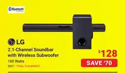 Visions Electronics LG 2.1-Channel Soundbar with Wireless Subwoofer offer
