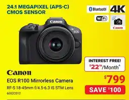 Visions Electronics CANON EOS R100 Mirrorless Camera offer