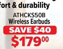 2001 Audio Video ATHCKS50B Wireless Earbuds offer