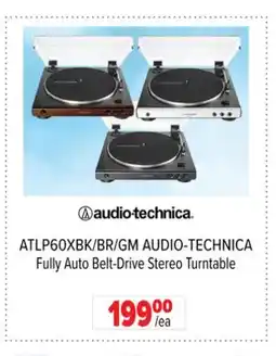 2001 Audio Video ATLP60XBK/BR/GM AUDIO-TECHNICA Fully Auto Belt-Drive Stereo Turntable offer