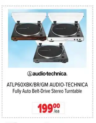 2001 Audio Video ATLP60XBK/BR/GM AUDIO-TECHNICA Fully Auto Belt-Drive Stereo Turntable offer