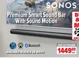 2001 Audio Video ARCULTRABW SONOS Premium Smart Sound Bar & With Sound Motion offer