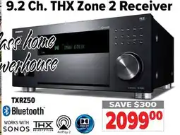 2001 Audio Video TXRZ50 9.2 Ch. THX Zone 2 Receiver offer