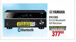 2001 Audio Video RXV385 Yamaha 5.1 Ch Bluetooth A/V Receiver offer