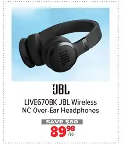 2001 Audio Video LIVE670BK JBL Wireless NC Over-Ear Headphones offer