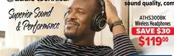 2001 Audio Video ATHS300BK audio-technica Wireless Headphones offer