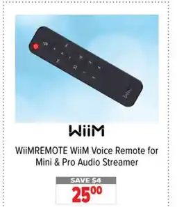 2001 Audio Video WiiMREMOTE WiiM Voice Remote for Mini & Pro Audio Streamer offer