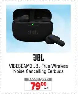 2001 Audio Video VIBEBEAM2 JBL True Wireless Noise Cancelling Earbuds offer