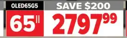 2001 Audio Video OLED65G5 65 OLED EVO AI G5 4K SMART TV 2025 offer