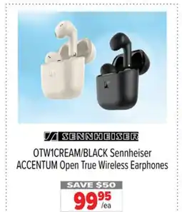 2001 Audio Video OTW1CREAM/BLACK Sennheiser ACCENTUM Open True Wireless Earphones offer