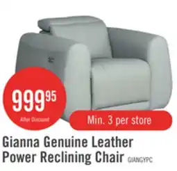 The Brick Gianna Genuine Leather Power Reclining offer