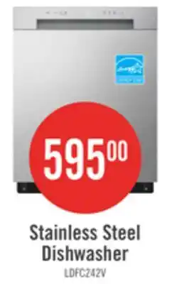 The Brick LG 24 52 dBA Built-In Front-Control Dishwasher with Dynamic Dry - Platinum Silver - LDFC2423V offer