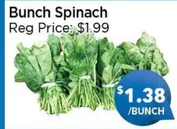 Blue Sky Supermarket Bunch Spinach offer