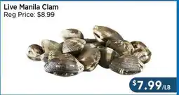 Blue Sky Supermarket Live Manila Clam offer