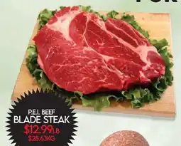 Fiesta Farms P.E.I. BEEF BLADE STEAK offer