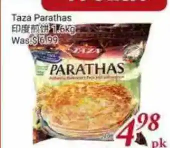 Tone Tai Supermarket Taza Parathas offer